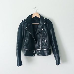 Zara Basics Faux Leather Jacket